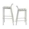 Muuto LINEAR Krzesło Barowe Ogrodowe - Hoker 65 cm / Szary