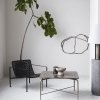 House Doctor SQUARE Stolik Kawowy z Marmurowym Blatem 80 cm Brązowy