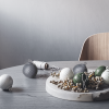 Lyngby Porcelain RHOMBE Bombka Porcelanowa - Szara