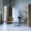 Muuto FIBER LOUNGE Fotel Szary - Rama Metalowa