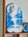 Bloomingville AIDEN Ceramiczna Deska do Krojenia i Serwowania Przekąsek / Niebieska