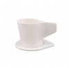 kyuka CUP Porcelanowa Filiżanka ze Spodkiem do Kawy 175 ml / Biała
