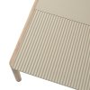 Muuto COUPLE Stolik Kawowy z Ceramicznym Blatem 84x80 cm / Jasny Dąb - Blat Wavy Niebieski Pale Blue