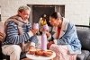 Hydro Flask BUNDLE Zestaw Grzanego Wina - Butelka Termiczna + 2 Kubki / Liliowy