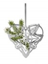 Rosendahl KAREN BLIXEN Christmas Zawieszka Świąteczna - Serce 25 cm Srebrna