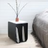 Kristina dam studio CURVED Stalowy Stolik Pomocniczy - Boczny / Beżowy