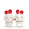 Hoptimist BUMBLE Figurka Optymisty z Serduszkiem S Biały - I Love U