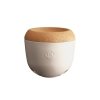 Emile Henry NATURAL Ceramiczny Pojemnik na Czosnek / Kremowy