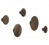 Muuto DOTS Wieszak Drewniany - Zestaw 5 Drewnianych Wieszaków / Orzech