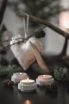 Lyngby Porcelain LYNGBY Świecznik Tealight 6,5 cm Biały 2 Szt.