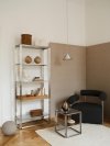 Kristina dam studio FOLDABLE Regał Stalowy 180 cm / Srebrny