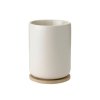 Stelton THEO Kubek z Podstawką Bambusową 250 ml / Piaskowy