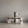 Audo PLINTH Marmurowy Stolik Kawowy 100 cm / Czarny Marmur Marquina
