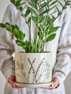 Bloomingville BEA Ceramiczna Doniczka ze Spodkiem do Kwiatów