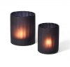 Philippi TWILIGHT Szklany Świecznik Tealight 12 cm Czarny
