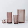 Lyngby Porcelain LYNGBY Wazon Szklany 12 cm Burgundy - Różowy