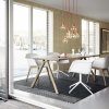 Muuto FIBER ARMCHAIR WOOD BASE Krzesło - Rude /Drewniana Rama Naturalna