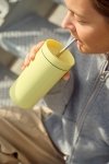 Stelton TO GO Kubek Termiczny ze Słomką 400 ml / Żółty
