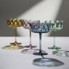 Lyngby Glass VIENNA Kieliszki do Szampana / Koktajlowe 350 ml 4 Szt. / Zielone