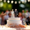 Kay Bojesen BRIDE Ślubna Figurka Drewniana 12 cm na Tort Weselny / Pana Młoda