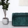 House Doctor OTTOMAN VELVET Leżanka - Siedzisko Tapicerowane - Zielona