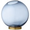Aytm GLOBE Wazon do Kwiatów Granatowy 21 cm Podstawa Złota