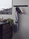 Muubs ATLANTA Listwa - Wieszak Ścienny na Ubrania 70 cm / Czarny