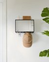 Umbra CUBICO Wieszak - Organizer Ścienny z Lusterkiem / Czarny
