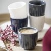 Kähler HAMMERSHØJ Kubek do Espresso 100 ml Granatowy