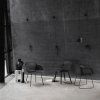 Muuto FIBER ARMCHAIR TUBE BASE Krzesło - Szare