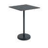 Muuto LINEAR Kwadrat Ogrodowy Stolik Kawowy 70 cm / Wys. 105 cm / Czarny