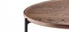 Eva Solo SAVOYE Okrągły Stolik Kawowy 90 cm (wys. 42 cm) Czarny / Blat Ciemny Dąb