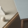 Muuto COUPLE Stolik Kawowy z Ceramicznym Blatem 84x80 cm / Jasny Dąb - Blat Wavy Piaskowy Sand