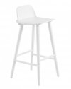 Muuto NERD Hoker - Krzesło Barowe 89 cm Białe
