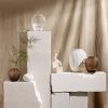 Kähler HAMMERSHØJ Szklany Wazon do Kwiatów 15 cm Brązowy Walnut