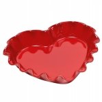Emile Henry URBAN COLORS Ceramiczna Forma do Ciasta Serce - Czerwona