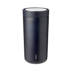 Stelton TO GO CLICK Stalowy Kubek Termiczny 400 ml Granatowy Midnight Blue