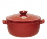 Emile Henry - Garnek Ceramiczny do Duszenia 2,5 l - Czerwony