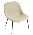 Muuto FIBER LOUNGE Fotel Tapicerowany - Rama Metalowa / Kremowy Tkanina Trio 236