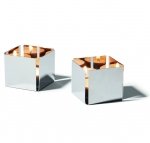 Philippi PEP Świecznik Tealight 5 cm Stal Polerowana 2 Szt.