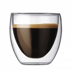 Bodum PAVINA Szklanki Termiczne do Espresso 80 ml - Podwójne Ścianki 6 Szt.