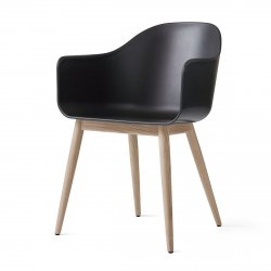 Menu HARBOUR Krzesło - Rama Drewniana/Siedzisko Czarne