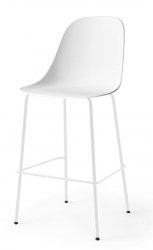 Menu HARBOUR SIDE Krzesło Barowe 112 cm Hoker Jasnoszary - Siedzisko Białe