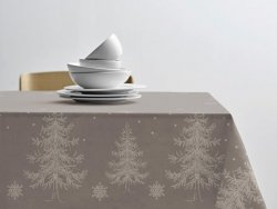 Sodahl CHRISTMAS WINTERLAND Obrus Świąteczny na Stół 150x270 cm Taupe