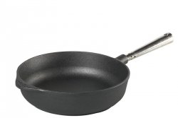 Skeppshult - Patelnia Żeliwna Głęboka ze Stalowym Uchwytem 25 cm
