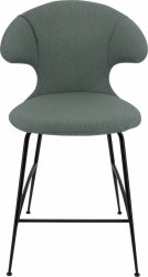 Umage TIME FLIES Hoker - Tapicerowane Krzesło Barowe na Czarnych Nogach 102 cm / Jasnozielone