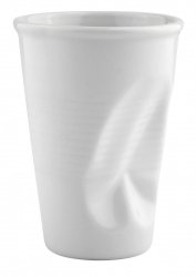 KJ Collection PAPER CUP Zgnieciony Kubek do Kawy 200 ml Biały