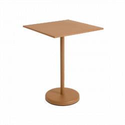 Muuto LINEAR Kwadrat Ogrodowy Stolik Kawowy 70 cm / Wys. 95 cm / Pomarańczowy