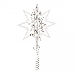 Georg Jensen CHRISTMAS Gwiazda - Czubek na Choinkę 24 cm Srebrny / Białe Złoto