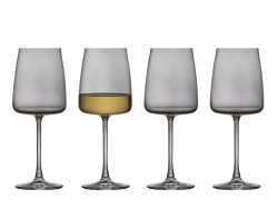 Lyngby Glas ZERO Kieliszki do Białego Wina 430 ml 4 Szt. / Szare